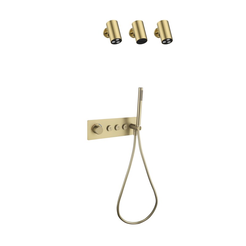 射灯横装三按键拉丝金圆 射灯横装三按键拉丝金圆