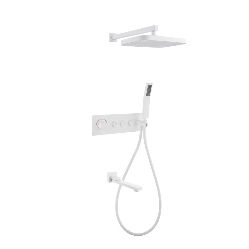 横装三按键白色方 横装三按键白色方