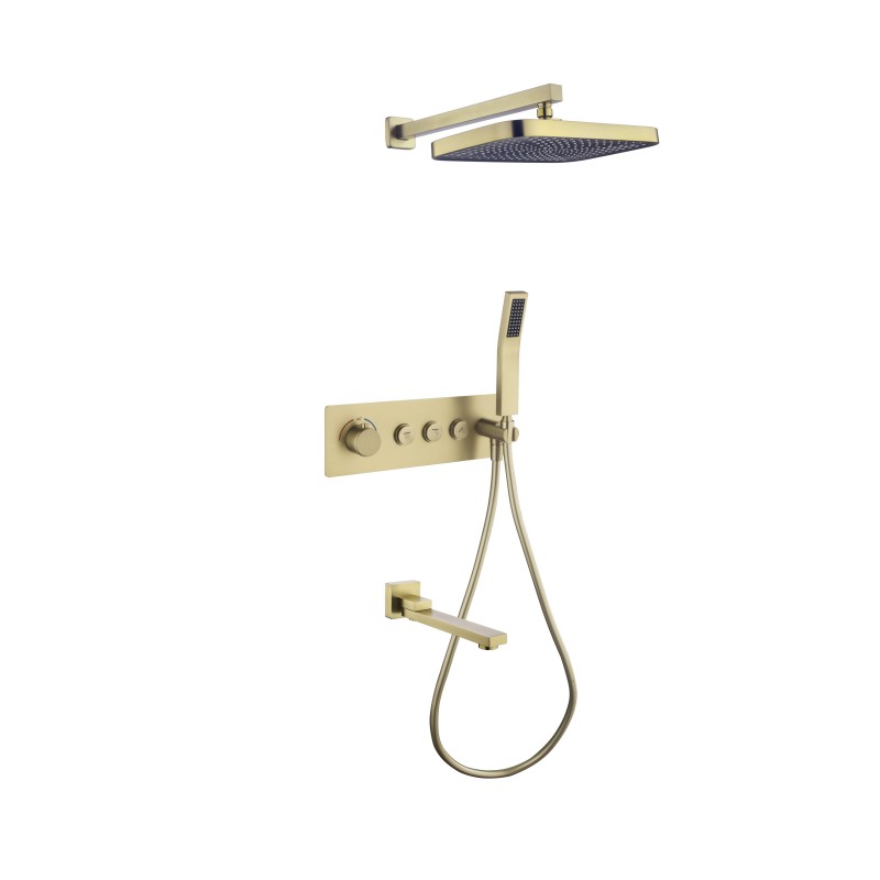 横装三按键拉丝金方 横装三按键拉丝金方