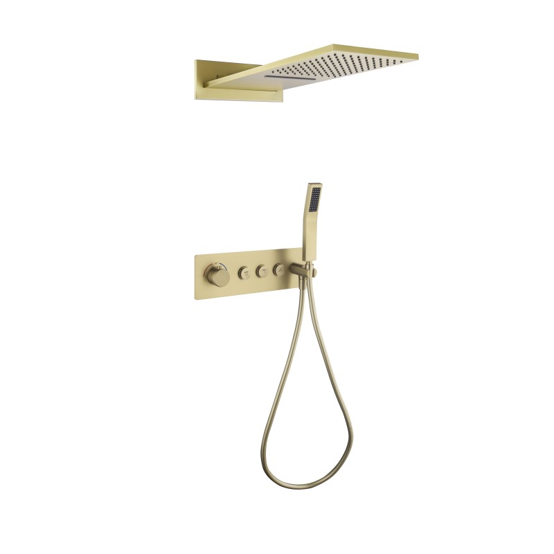 飞雨横装三按键拉丝金方 飞雨横装三按键拉丝金方