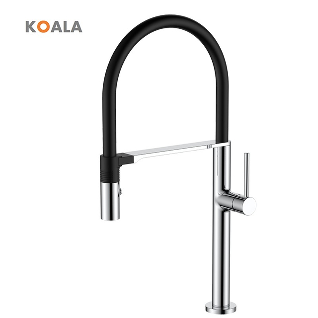 Modern Brass Kitchen Faucet 360 Degree Rotation Pull-Down Sink Purifier Water Mixer for Bathroom Factory