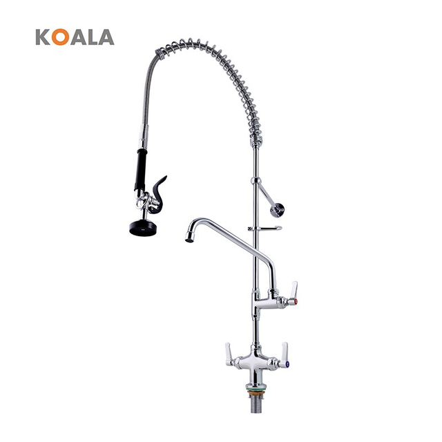 American Style NSF Certified Commercial High Arch Pre-Rinse Kitchen Faucet for Restaurants