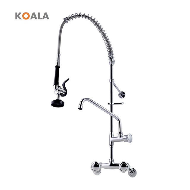 High Quality Modern High Arch NSF Restaurant Faucet with Pre-Rinse Functionality