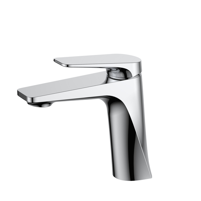 Modern Matte Black Bathroom Sink Faucet Mixer Tap Single Handle Brass Basin Mixer Hot and Cold Water Mixer