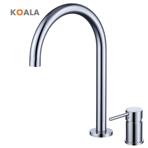 Luxury Elegant Single Handle Widespread Bathroom Basin Faucet