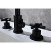 Elegant European Black 4 Hole Roman Tub Faucet 
