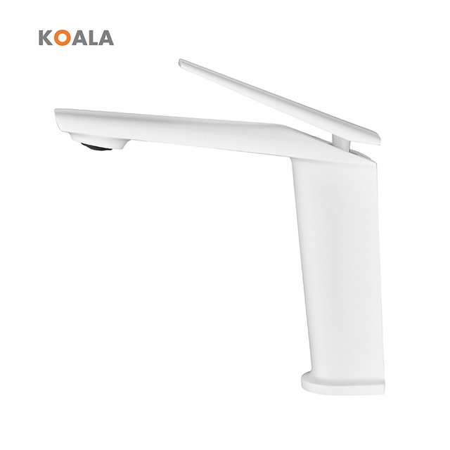 Modern Brass Unique Shape Hot Cold Water Mixer Contemporary Bathroom Basin Faucet