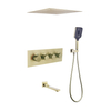 High Quality Luxury Ceiling Bathroom Shower Set Brass Gold Shower Faucet Set for Bathroom