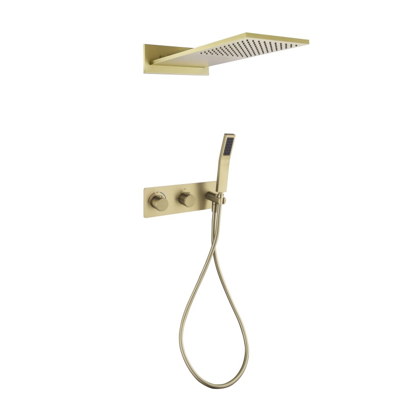 飞雨横装旋转两功能拉丝金方