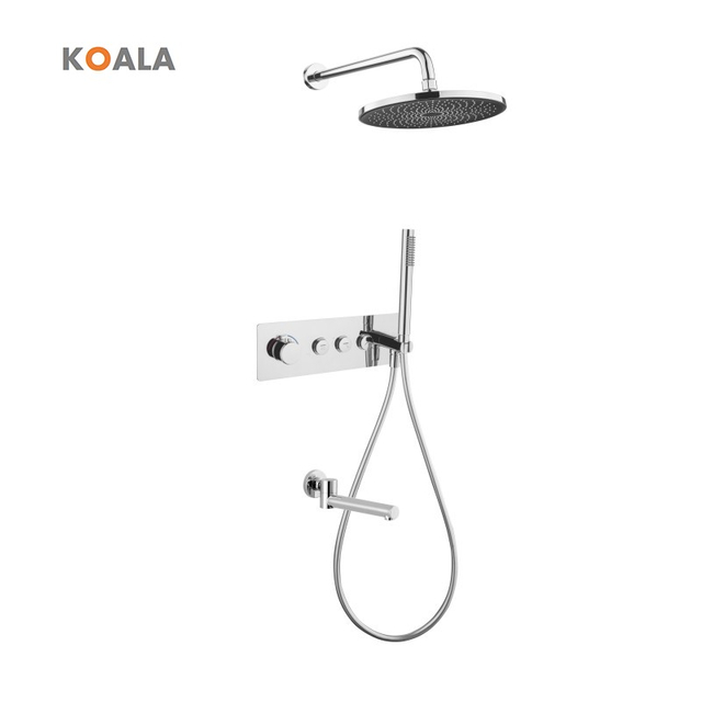 Premium Thermostatic Control Made in China Waterfall Shower Set 