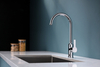 Modern Single-Hole Stainless Steel Kitchen Tap Manufacturer Faucet for Kitchen