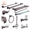 Elegant Modern Black Stainless Steel Bath Accessory Set