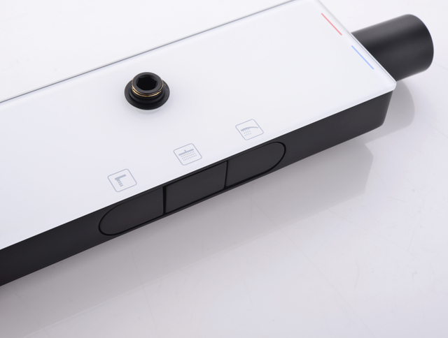 Hot Sale Exposed Gun Grey Rain Shower Head Faucet Wall-Mounted Stainless Steel Brushed Shower Faucet