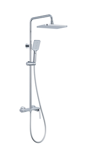 New Trend 4 Function Digital Show Gun Gray Bidet Button Control Mixer Complete Rain Brass Strong Water Shower Set