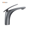Modern Design Low Price Gun Grey Fashionable Brass Single Hole Basin Faucets for Bathroom