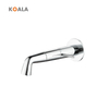 Modern Single Handle Wall-Mounted Concealed Basin Faucet 304 Stainless Steel Bathroom Tap with Ceramic Valve for Bedrooms
