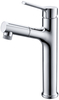 Wholesale Bathroom Sink Single Hole Tap Tall Chrome Water Faucet Pull out Basin Mixer Faucet with Sprayer