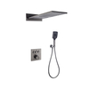 Modern 3-Function Concealed Matte Black Shower Faucet Set