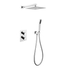 Modern Bathroom Stylish Black Waterfall Shower Faucet Set 