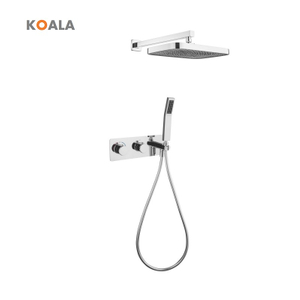 Factory Price Copper Circular Wall Mounted Concealed Shower Head Shower Faucet Set 
