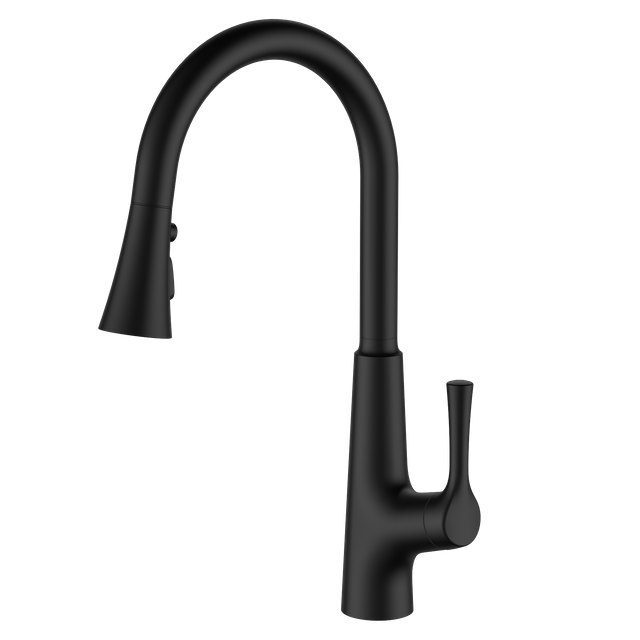 Deck Mounted Pull Down Kitchen Sink Faucet