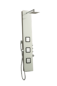 Rain Shower Square Water Power Concealed Brushed Rain Shower Panel