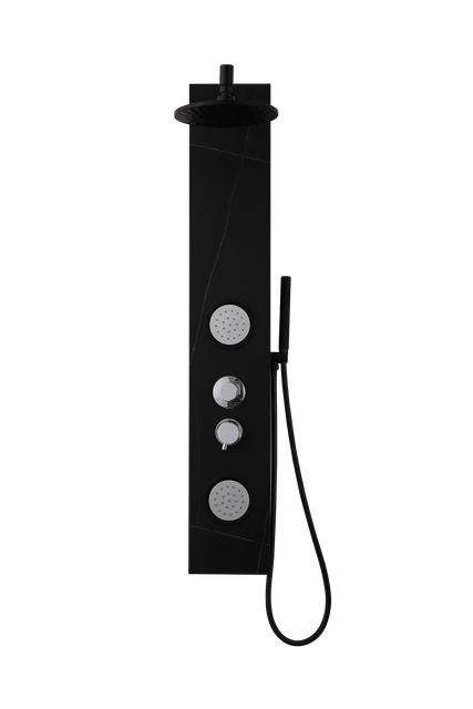 Stainless Steel Massage SPA Rain Bathroom Wall Mount Shower Column Screen Panel