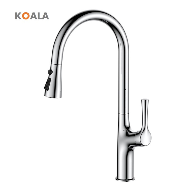 New Style Matte Black Kitchen Faucet Pull Down Kitchen Sink Faucet Single Handle Faucet Rotatable Kitchen Tap