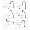 American Style NSF Certified Commercial High Arch Pre-Rinse Kitchen Faucet for Restaurants