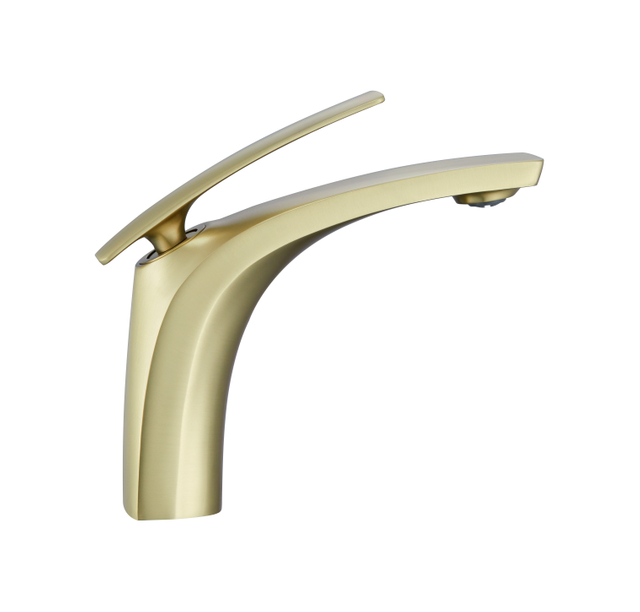 Modern Design Low Price Gun Grey Fashionable Brass Single Hole Basin Faucets for Bathroom