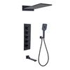 Multi Function Bath Concealed Shower System Massage Jet Bathroom in-Wall Rainfall Shower Set