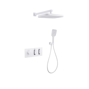 Luxury Rain Shower System with Wall-Mounted Thermostatic Faucet Set