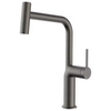 Popular Brushed Kitchen Sink Faucet Zinc Water Mixer Tap Deck Mounted Pull out Kitchen Faucet