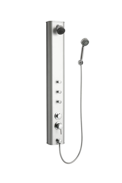 Bathroom Massage Shower Sets Round Top Rainfall Wall Mounted Dual Handle Bathroom Rain Shower Panel