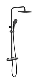 Hot Sale Exposed Gun Grey Rain Shower Head Faucet Wall-Mounted Stainless Steel Brushed Shower Faucet