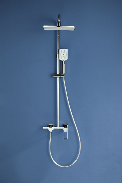 Wall Mount Rainfall Chrome Rain Shower Faucet Set Chrome Wall Mount Shower Faucet