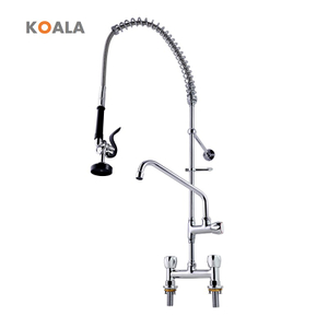 Durable Chrome Plated Pre Rinse Commercial Tap Faucet for Kitchen Sinks