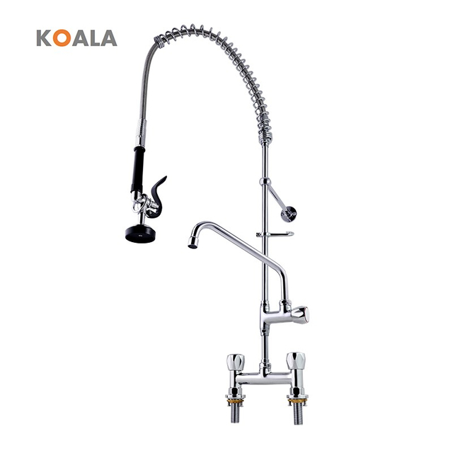 Durable Chrome Plated Pre Rinse Commercial Tap Faucet for Kitchen Sinks