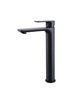 High End Elegant Single Hole Matte Black Bathroom Basin Faucet for Modern Vessel Sinks