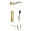 Multi Function Bath Concealed Shower System Massage Jet Bathroom in-Wall Rainfall Shower Set