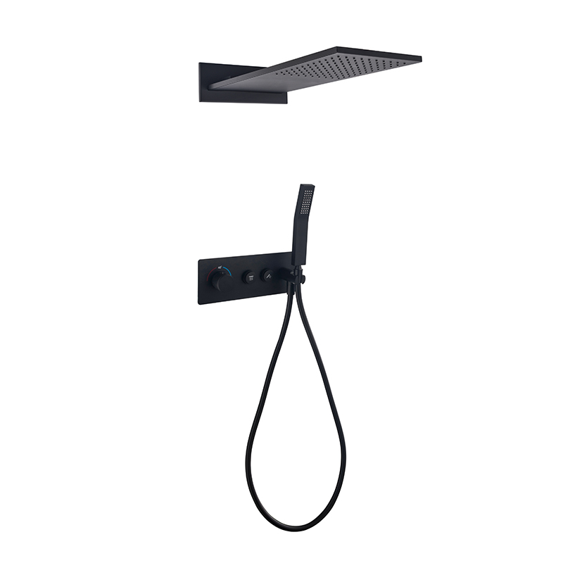 飞雨横装两按键黑色方