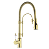 Pull Down Spray Kitchen Purified Water Sink Mixer Faucets Brass Deck Mounted Faucet Rotate 360 Degrees Solid Contemporary