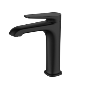 Elegant Popular Customized Service Brass Blackened Finish Matte Black Bathroom Basin Faucet Mixer Tap