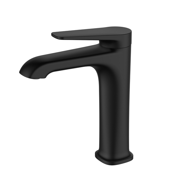 Elegant Popular Customized Service Brass Blackened Finish Matte Black Bathroom Basin Faucet Mixer Tap