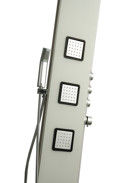 Rain Shower Square Water Power Concealed Brushed Rain Shower Panel