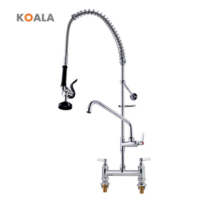Commercial Kitchen Faucet Factory Quality Warranty Hot & Cold Water Pull Down Spray