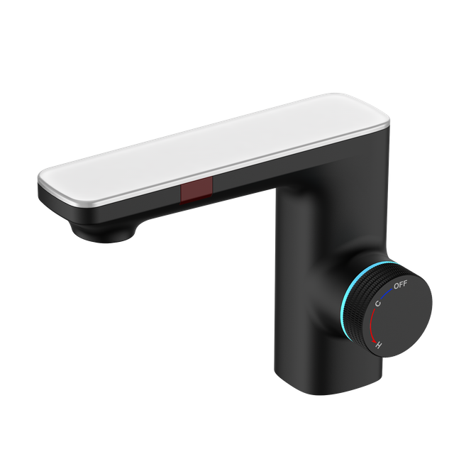 New Touchless Automatic Sink Sensor Tap Smart Washroom Basin Bathroom Mixer Faucet with Digital Display