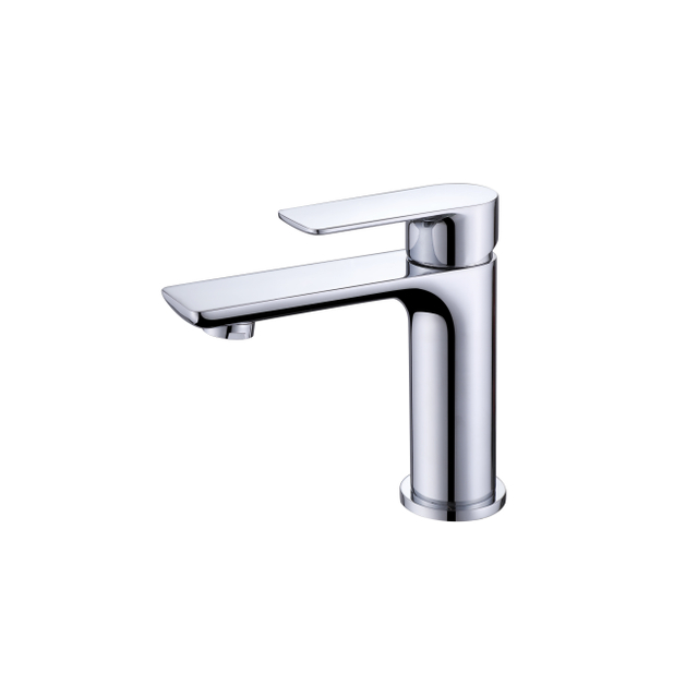 Classic Elegant Handle Hot and Cold Single Handle Mixer Tap Bathroom Basin Brass Faucet