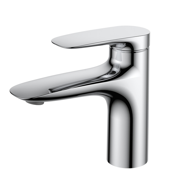 Sleek Simple Style Bathroom Faucet Cold Hot Mixer Tap Crane Bathroom Basin Faucet