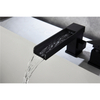Modern Matt Black Handheld Faucet 3 Hole Bathroom Shower Set 